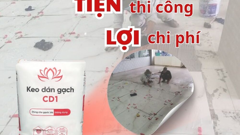 Keo dán gạch ốp gạch chồng gạch